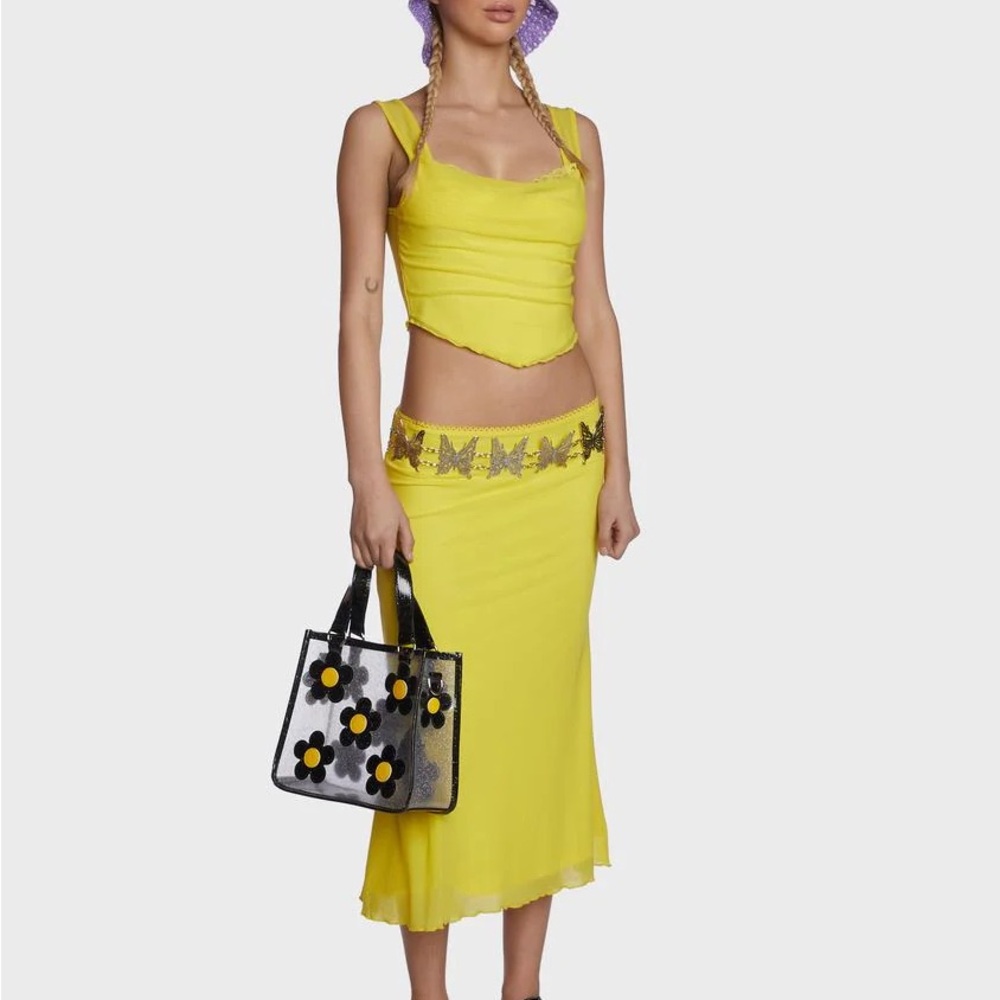 Yellow Women's Skirt